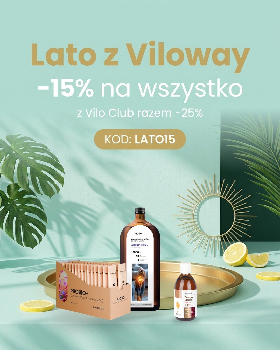 Lato z Viloway: -15% na wszystko, a z Vilo Club razem -25%