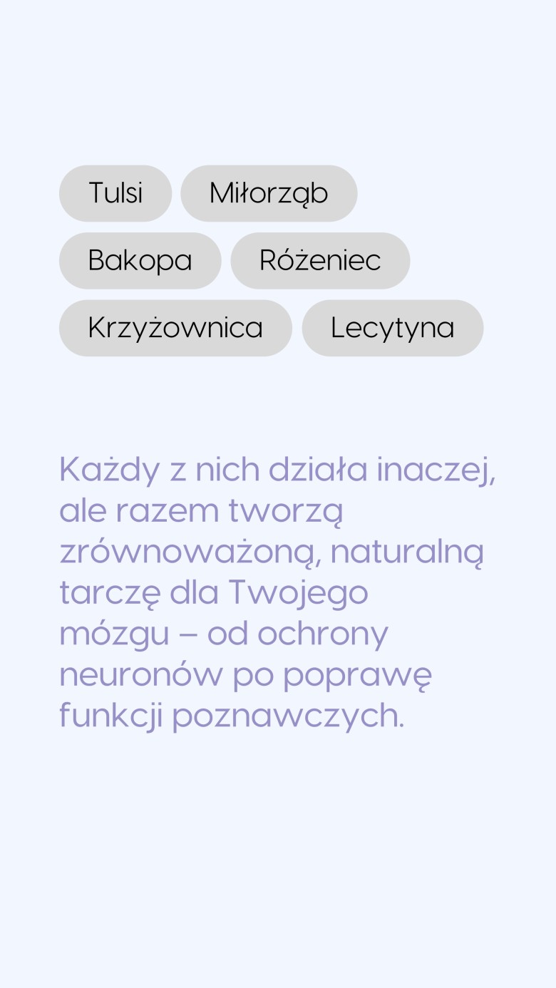 Mind+ - Bazylia święta + Krzyżownica + Miłorząb na pamięć i koncentrację