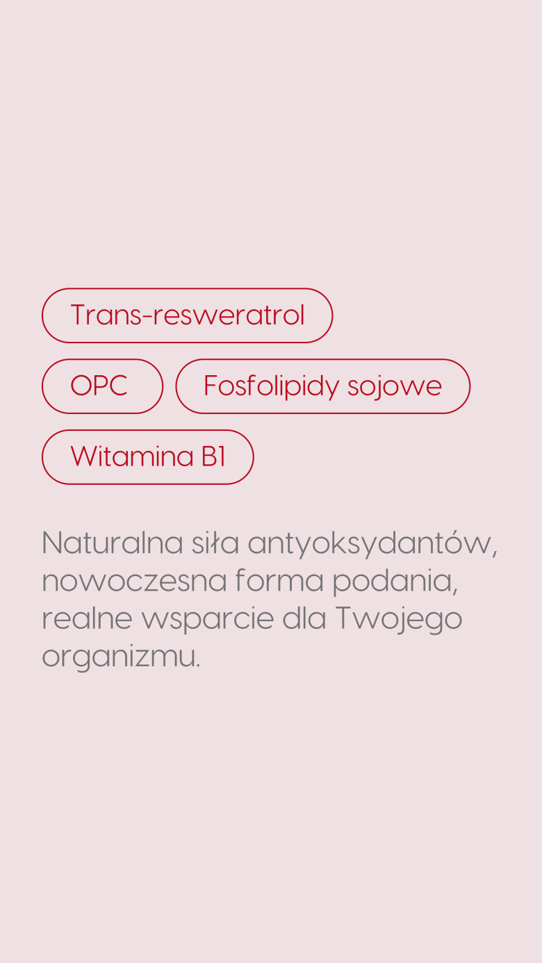 Resweratrol Liposom+ - Winorośl 95% OPC w technologii liposomalnej