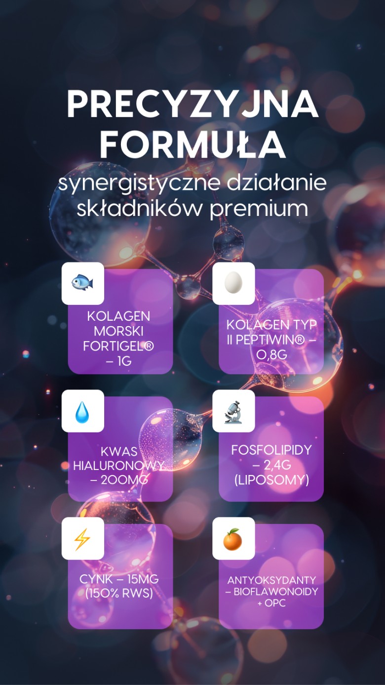 Kolagen Liposom+ Borówka - Kolagen rybi + Hialuron + Centella w liposomach