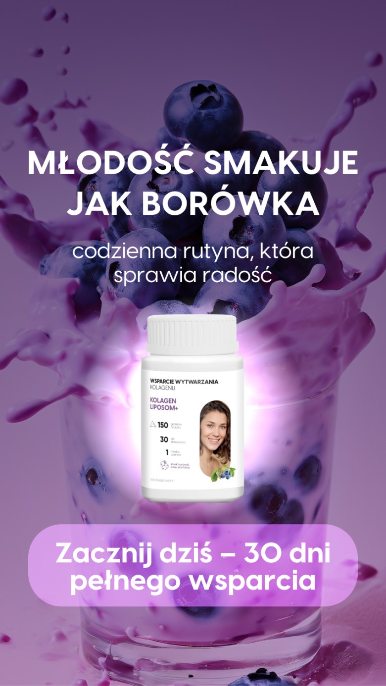 Kolagen Liposom+ Borówka - Kolagen rybi + Hialuron + Centella w liposomach
