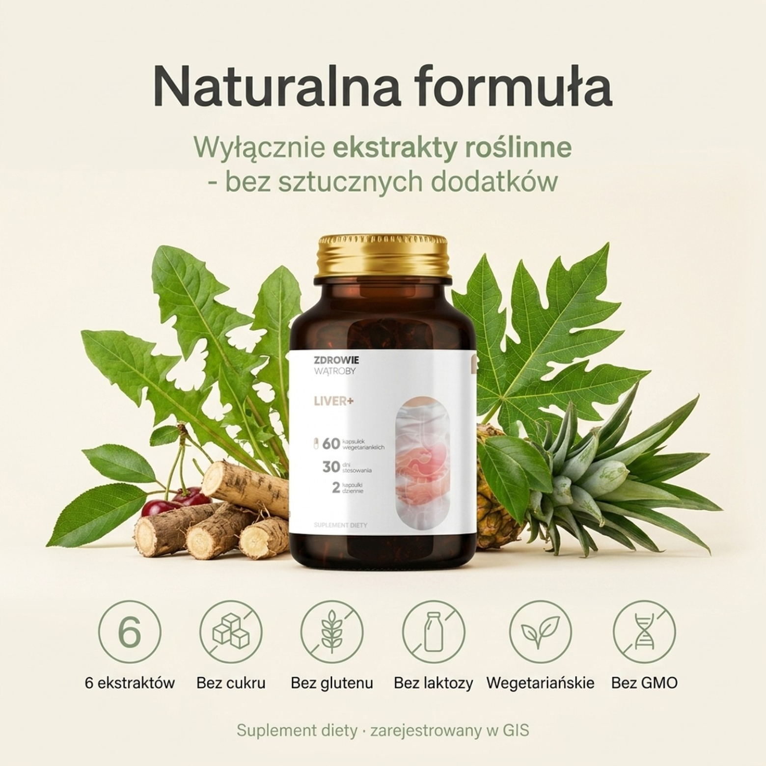 Liver+ - Mniszek + Katuka + Łopian na wsparcie wątroby