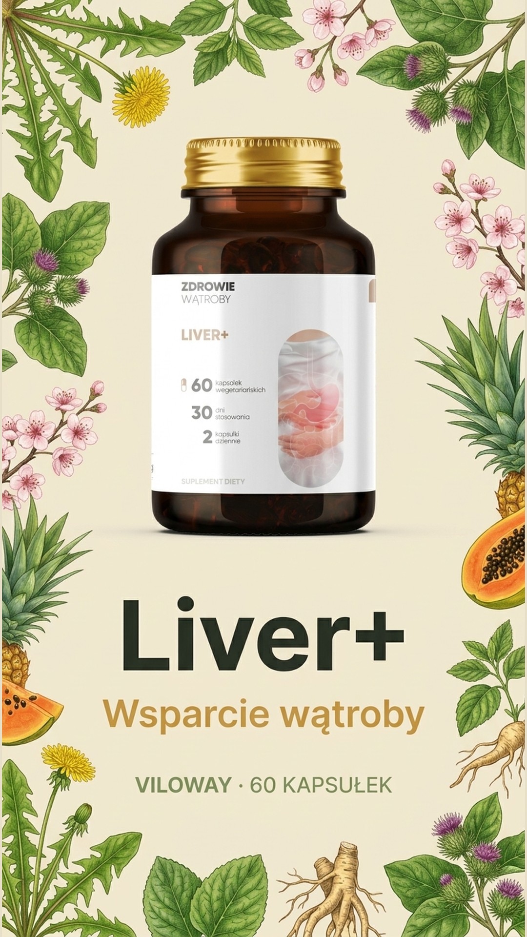 Liver+ - Mniszek + Katuka + Łopian na wsparcie wątroby — story 1