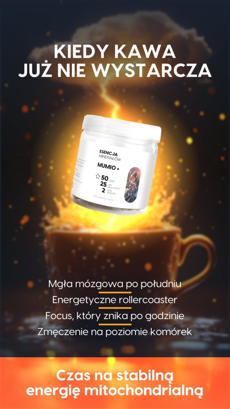 MUMIO+ - Shilajit 50% kwasów fulwowych - żelki na regenerację