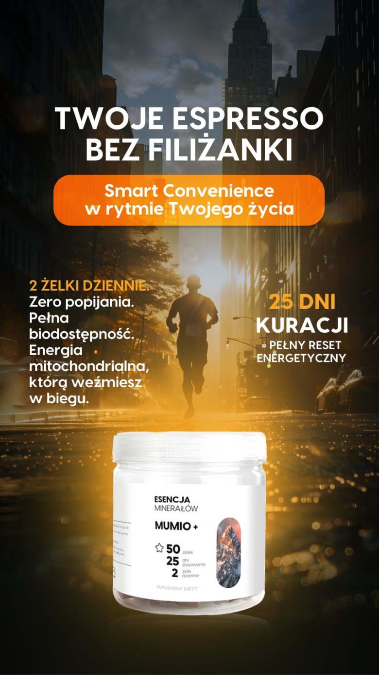 MUMIO+ - Shilajit 50% kwasów fulwowych - żelki na regenerację