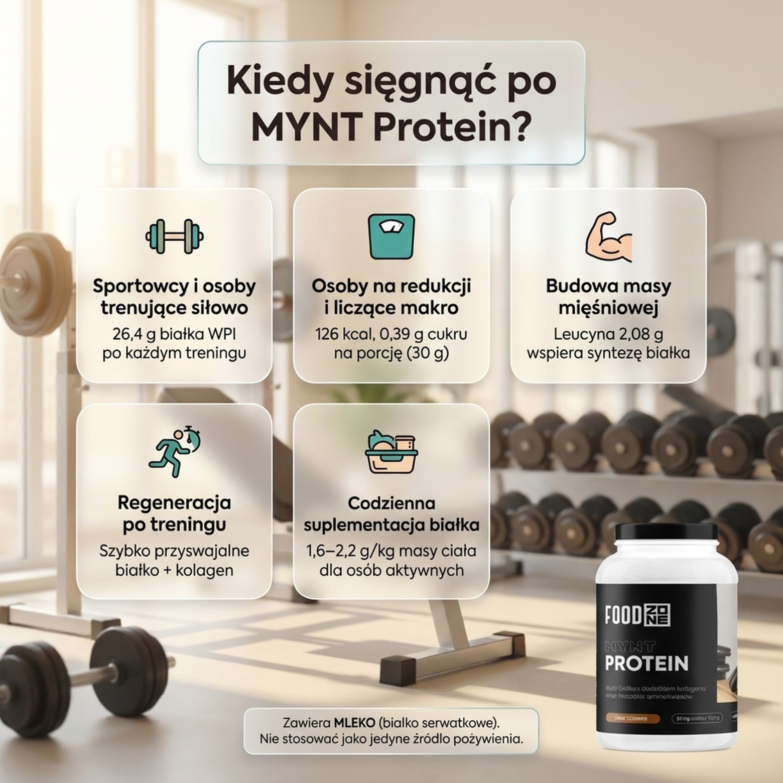 MYNT PROTEIN 750g Cookies – Białko z Kolagenem® dla Mięśni i Stawów