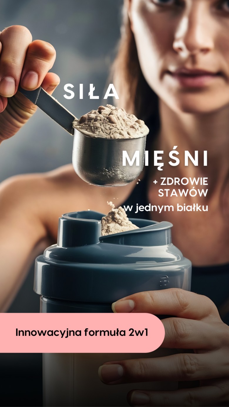 MYNT PROTEIN 750g Truskawka – Białko z Kolagenem® dla Mięśni i Stawów