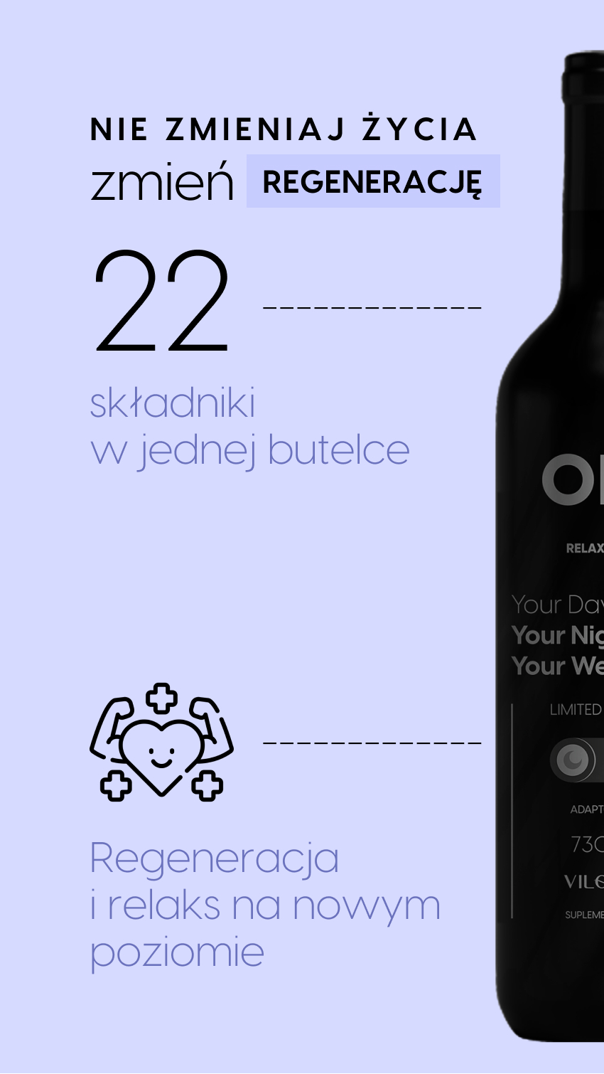 Wideo - Multi OFF - Malina + Cytryna + Lucerna na relaks i regenerację - płyn