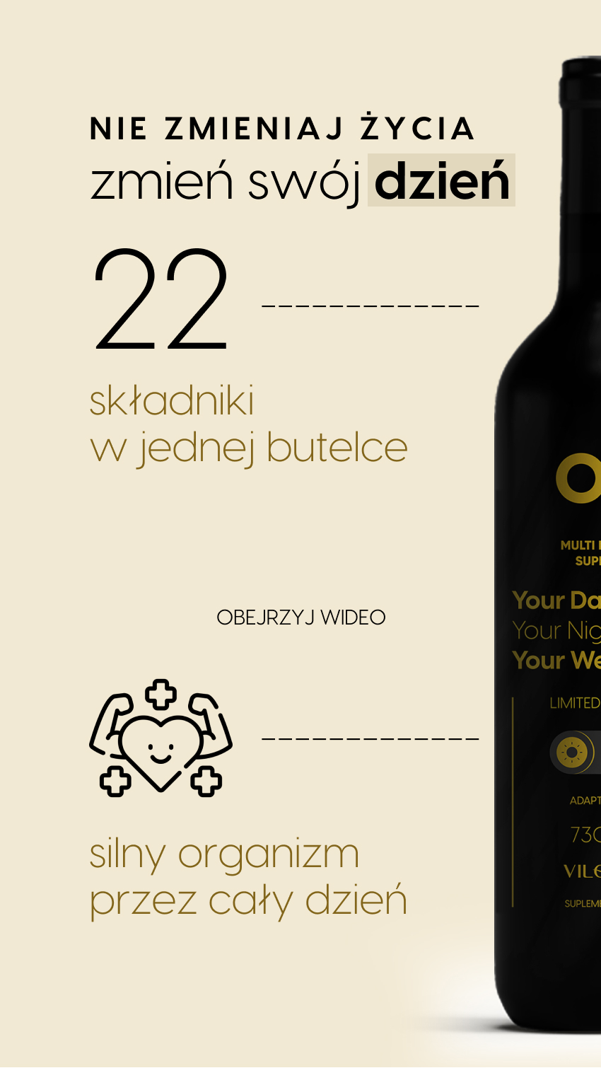 Wideo - Multi ON - 25 Składników ziołowych na energię i witalność - płyn