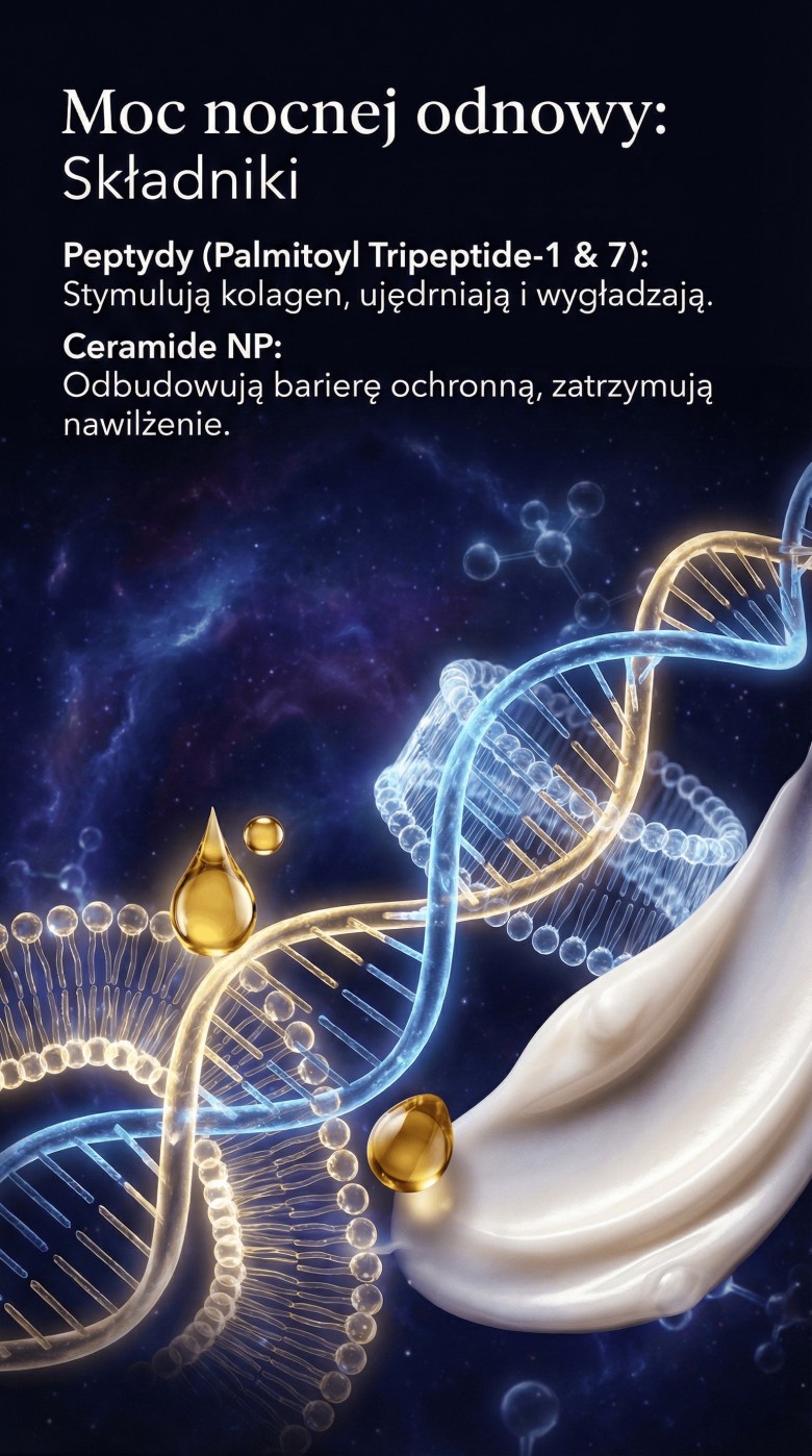 NightTime Recovery - Krem na noc z Peptydami + Niacynamid + Ceramidy - Skin Mission