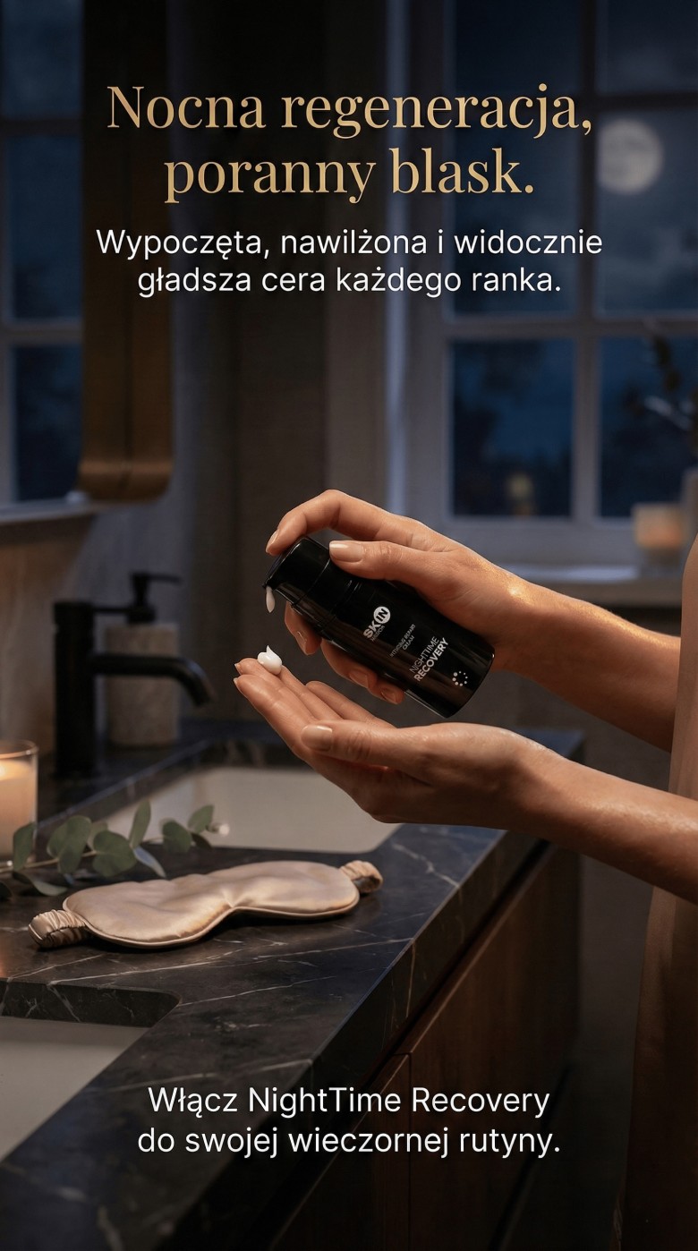 NightTime Recovery - Krem na noc z Peptydami + Niacynamid + Ceramidy - Skin Mission