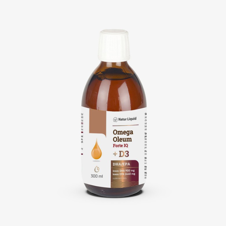 Viloway - Omega Oleum Forte IQ + D3 - DHA 900mg + EPA 1440mg + Rokitnik + Witamina D3