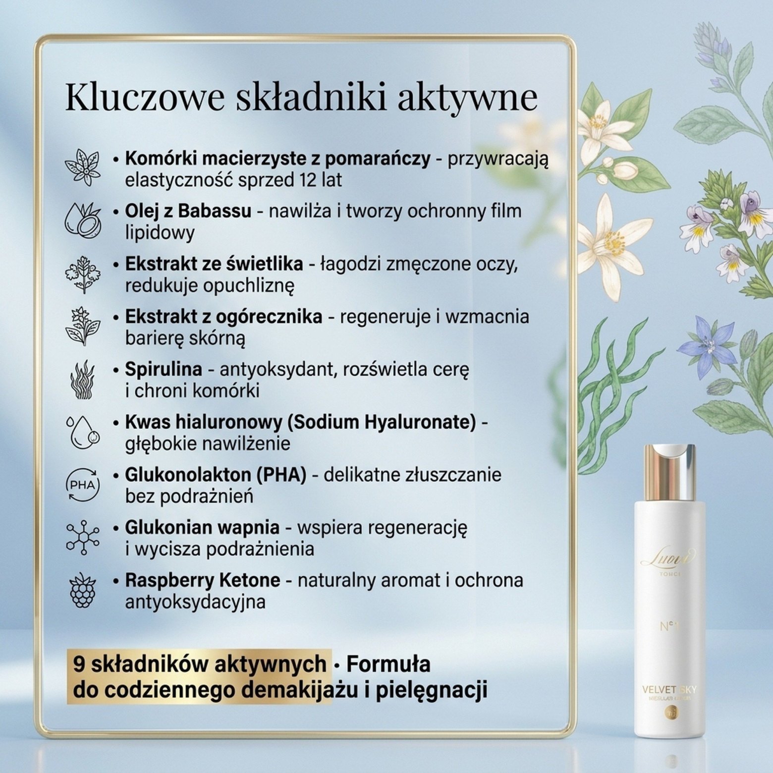 Skład Velvet Sky Micellar Water No. 1 – Luovi Touch