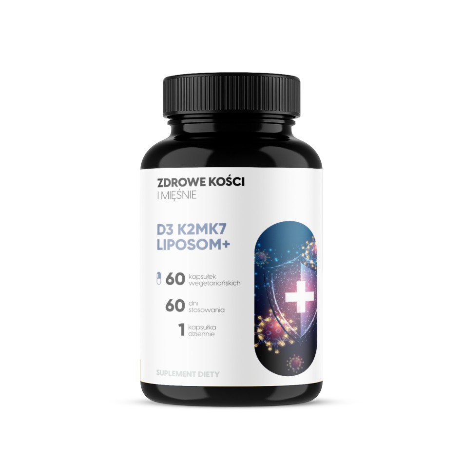 D3 K2 MK7 Liposom+ - Witamina D 2000 IU + K2 MK7 w liposomach