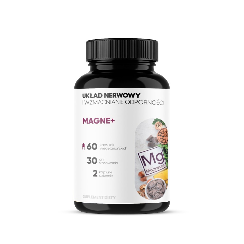 Viloway - Magne+ - 3 Formy Magnezu (jabłczan + diglicynian + węglan) + Witamina B6 + Cynk