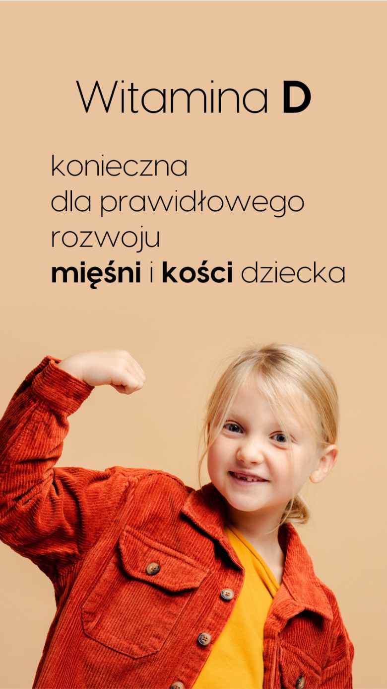 KIDS+ - Probiotyki + Witamina D bez cukru dla dzieci 3+