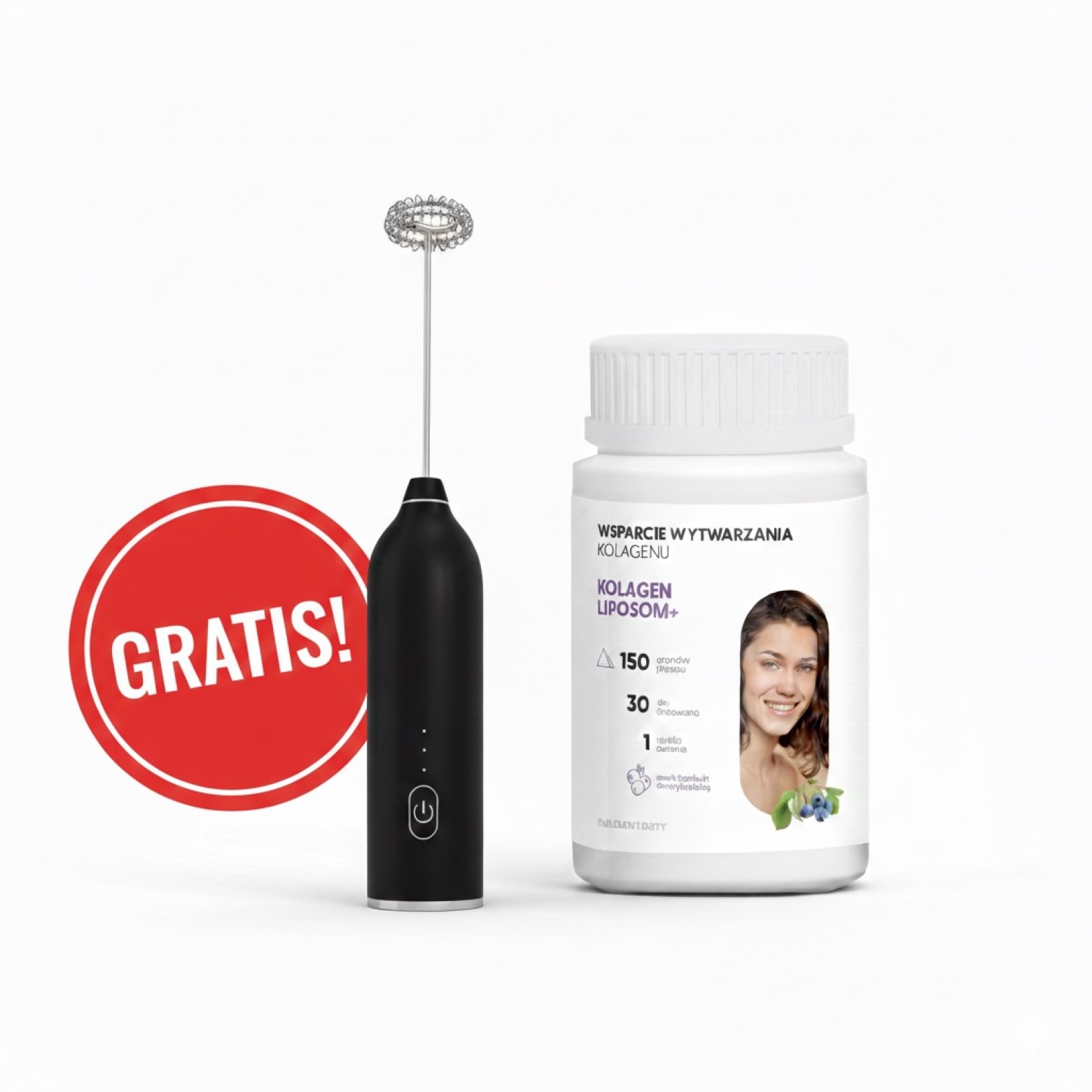 Skład Kolagen Liposom+ borówka + mieszadełko