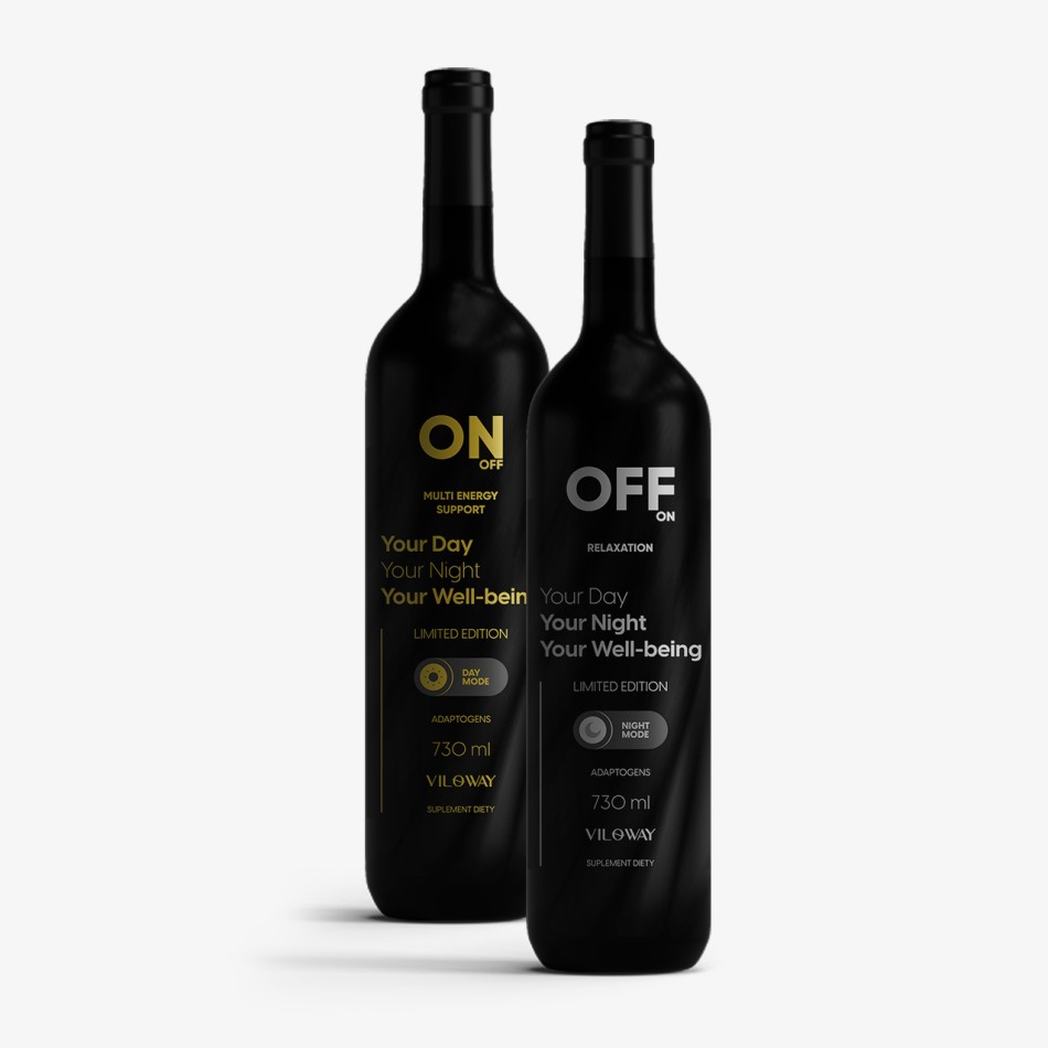 Viloway - Multi ON + Multi OFF - Pakiet na energię rano i regenerację wieczorem - płyn 2x 500ml